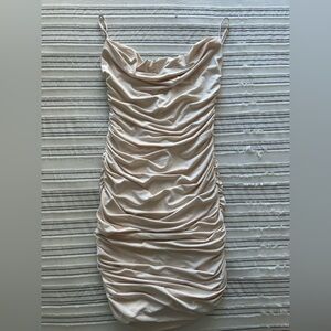 NEW Oh Polly - Ruched Cowl Neck Mini Dress